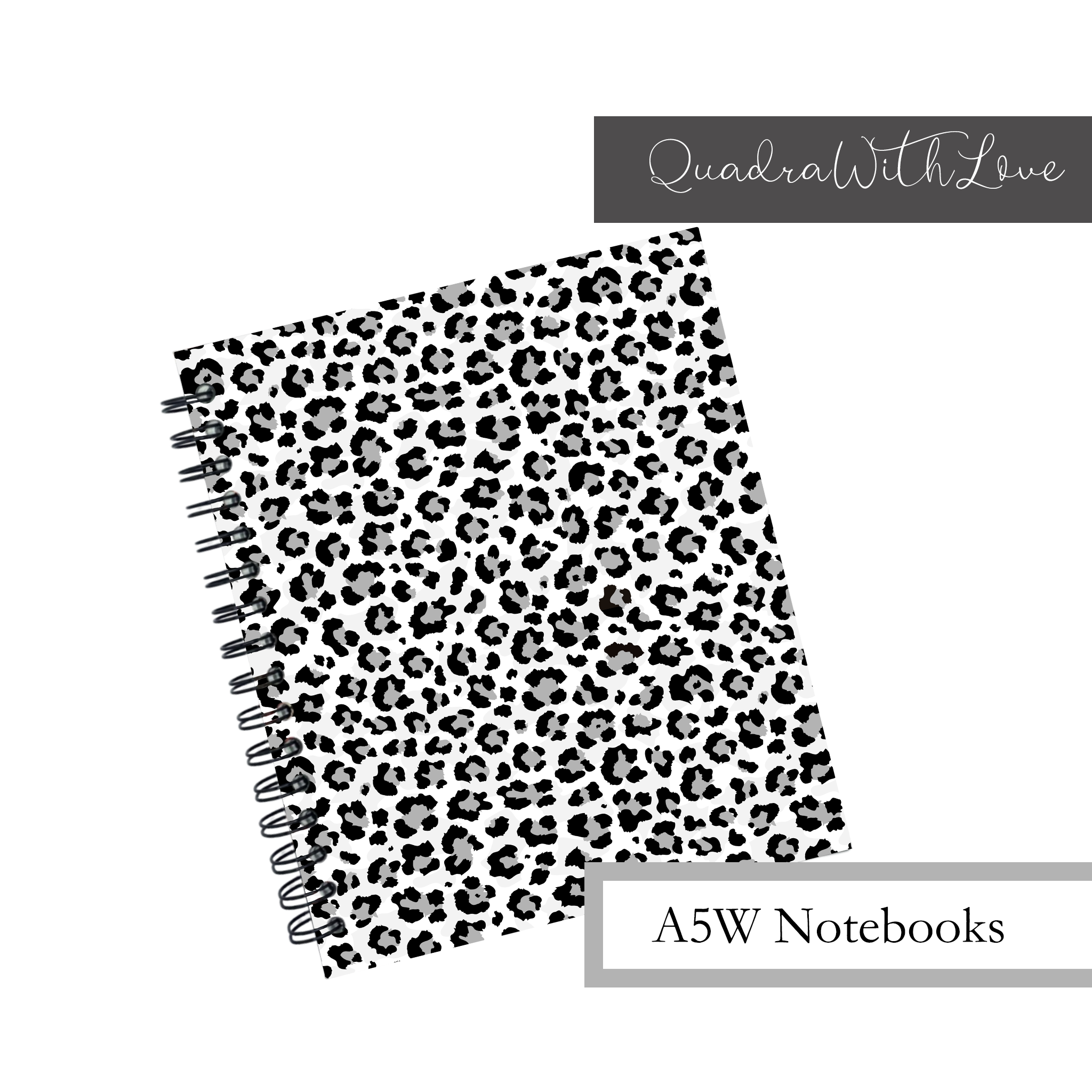 Snow Leopard: A5W Hardcover Notebooks